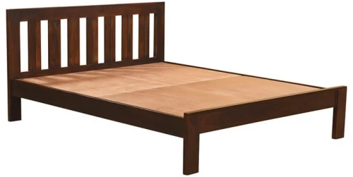 WOODWELL ΕS7121SOHO Κρεβάτι Διπλό, για Στρώμα 160x200cm, Sheesham Καρυδί 164x205x90cm ΕS7121