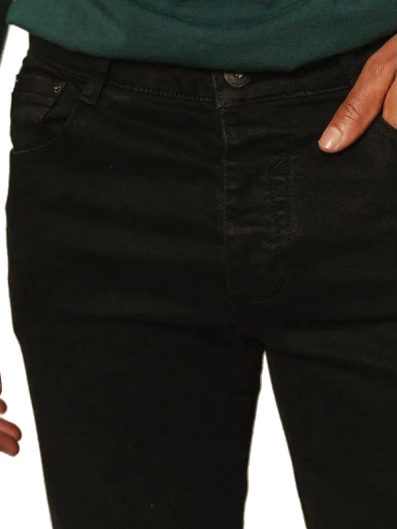 EDWARD Ανδρικό μαύρο παντελόνι τζίν Dani-Bl MP-D-JNS-W24-026-BLACK