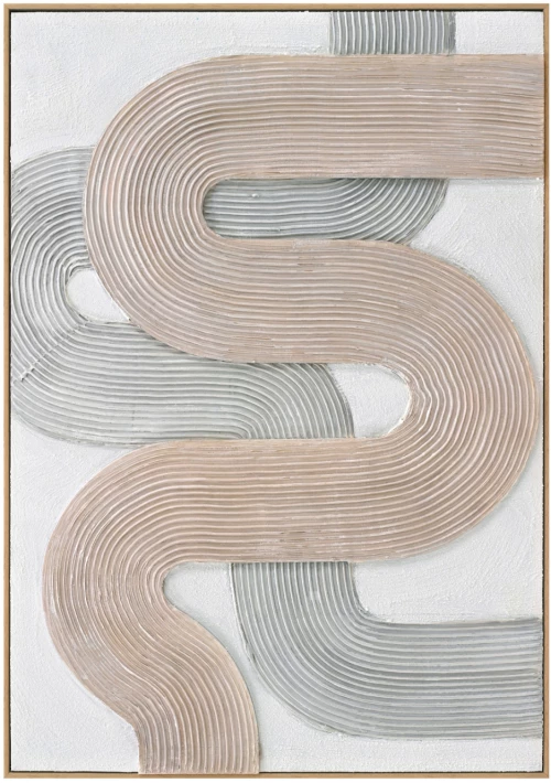 474612 ΠΙΝΑΚΑΣ ΤΟΙΧΟΥ 3D SHON HM4557 ΜΕ ΚΟΡΝΙΖΑ ΜΠΕΖ-ΧΕΙΡΟΠΟΙΗΤΕΣ ΚΑΜΠΥΛΕΣ 72X5Χ102ΥΕΚ.