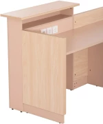 34334 ΓΡΑΦΕΙΟ ΥΠΟΔΟΧΗΣ DALTON HM2068.02 ΜΕΛΑΜΙΝΗ ΣΕ SONAMA-ΑΣΠΡΟ 240X80X106ΥΕΚ.