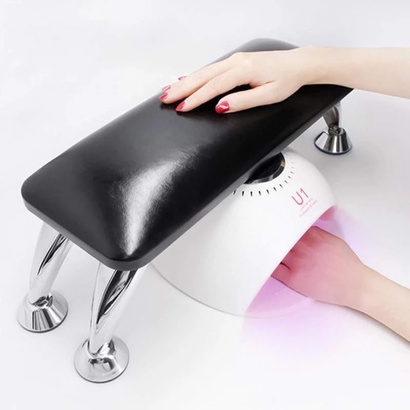 Arm Rest Manicure Σκαμπό Μαύρο