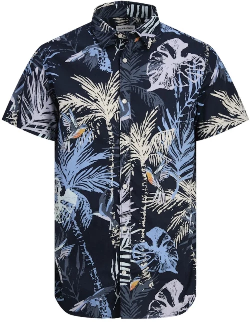 Πουκάμισο ανδρικό "Hawaii" μπλε