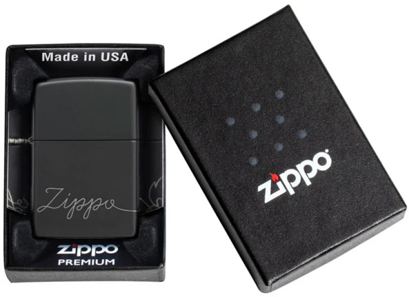 Zippo Αναπτήρας - 48979 Black Logo