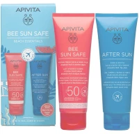 Apivita | Promo Bee Sun Safe Beach Essentials Ενυδατικό Αναζωογονητικό Γαλάκτωμα για Πρόσωπο & Σώμα SPF50, 100ml & After Sun Cool & Sooth για Πρόσωπο & Σώμα, 100ml | 1σετ