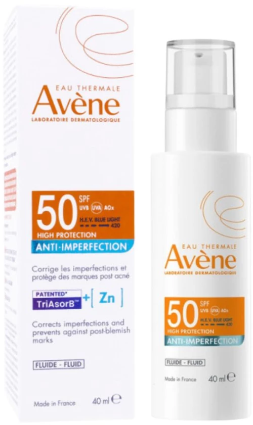 Avene | Anti Imperfection Αντηλιακή Λοσιόν Προσώπου SPF50 Κατά Των Ατελειών | 40ml