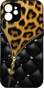 Animal print leopard in black IPhone XR