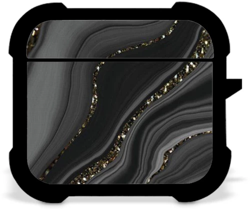 Marble Black-Gray Airpods 4