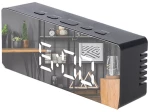 ADLER LED ALARM CLOCK BLACK