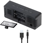 ADLER LED ALARM CLOCK BLACK
