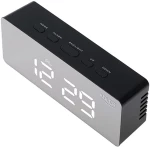 ADLER LED ALARM CLOCK BLACK