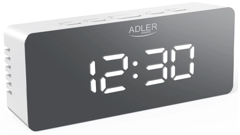 ADLER LED ALARM CLOCK BLACK