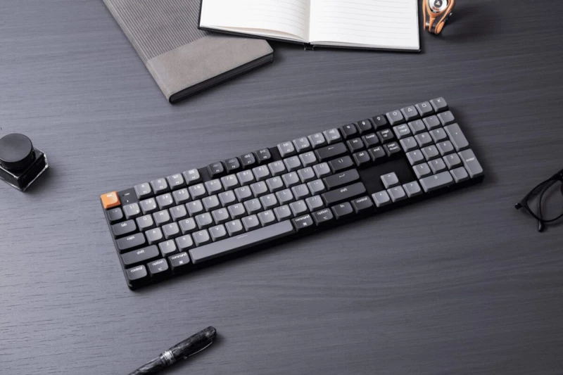 Keychron K5 V2 (K5X-B1) QMK Wireless Mechanical Keyboard Red Switch RGB 100% US Layout