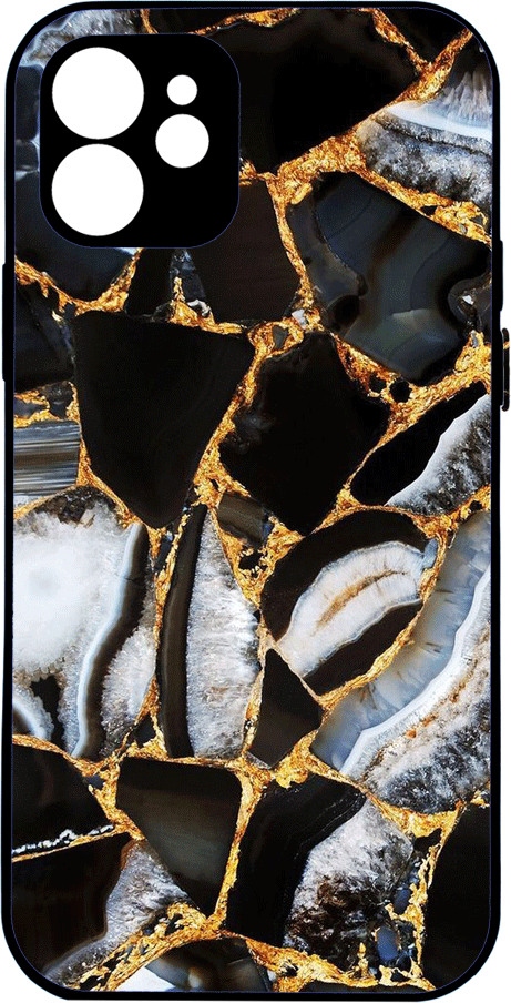 Marble -black-gold-white desing 2 IPhone 15 Pro