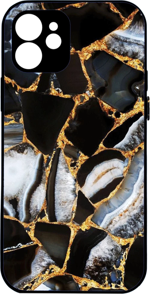 Marble -black-gold-white desing 2 IPhone 15 Pro