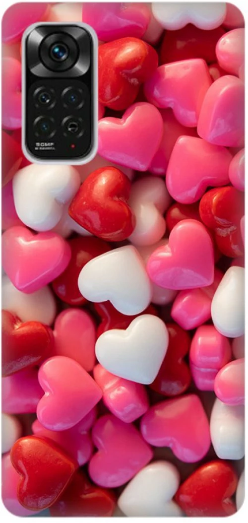 Chocolate Hearts Silicone case Θήκη για Xiaomi Redmi Note 11 Pro 5G pink