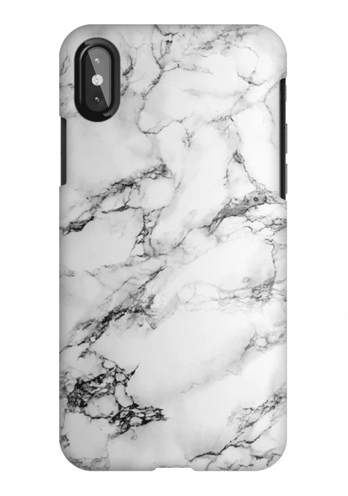 Marble Silicone case Θήκη για IPHONE X / XS white