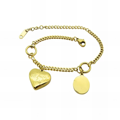 Ατσάλινη αλυσίδα χεριού καρδιά (B3234)