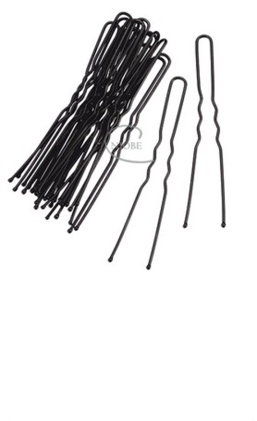 Niobe Τσιμπιδάκια Μαλλιών Μαύρα 24τμχ