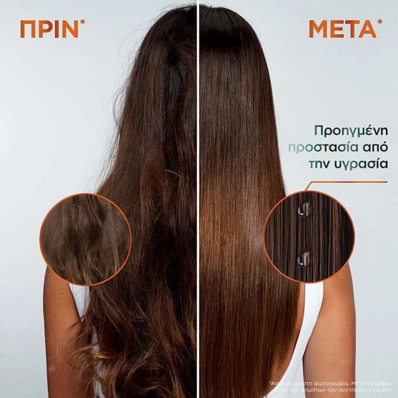 Garnier Fructis Keratin Sleek Σαμπουάν Λείανσης & Λάμψης 200ml
