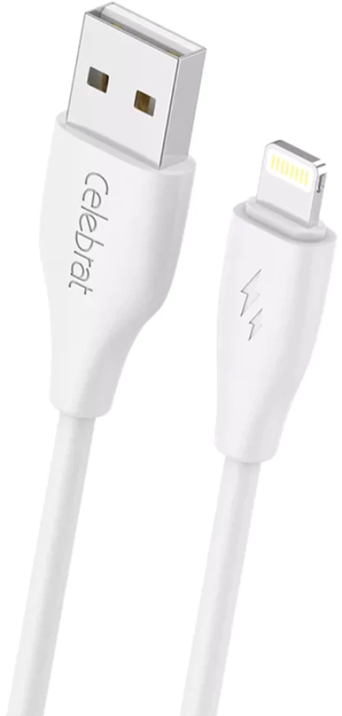 CELEBRAT καλώδιο Lightning σε USB CB-31, 15W, 480Mbps, 1m, λευκό