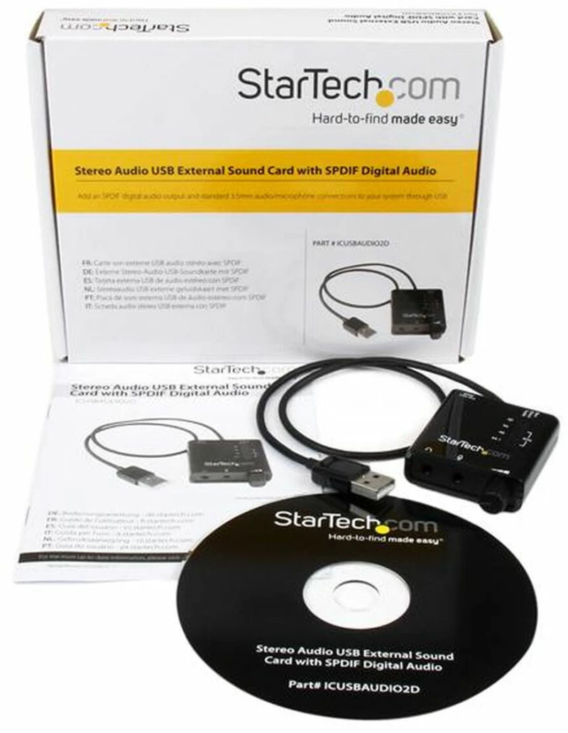 Κάρτα Ήχου Startech ICUSBAUDIO2D