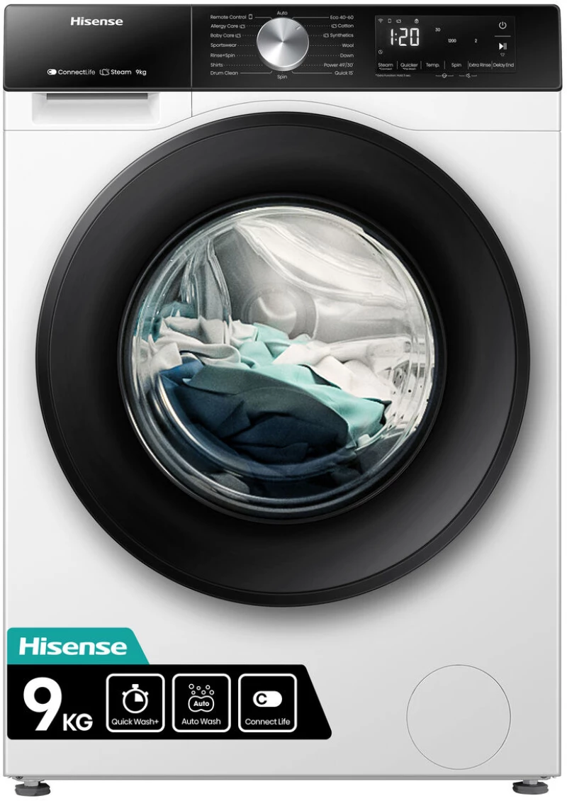 Πλυντήριο ρούχων Hisense WF3S9043BW3 60 cm 1400 rpm 9 kg