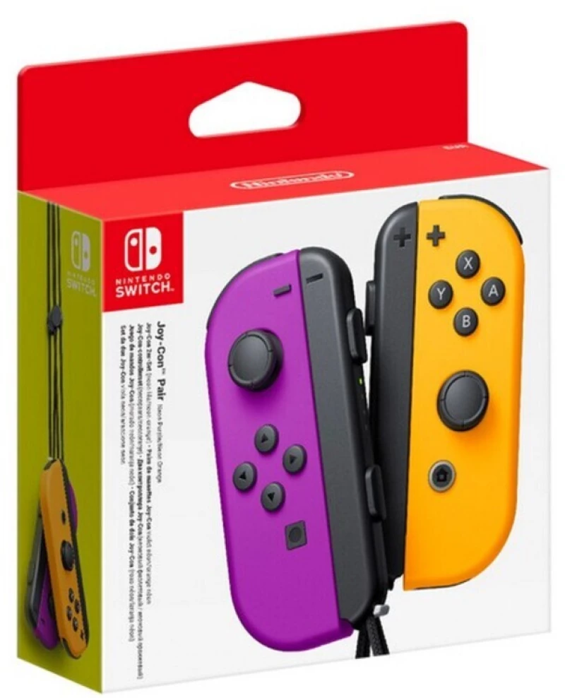 Ασύρματο Χειριστήριο Παιχνιδιού Nintendo Joy-Con Μωβ Πορτοκαλί