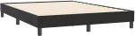 vidaXL Κρεβάτι Boxspring με Στρώμα Μαύρο 160x210 εκ. Βελούδινο