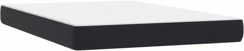 vidaXL Κρεβάτι Boxspring με Στρώμα Μαύρο 160x210 εκ. Βελούδινο