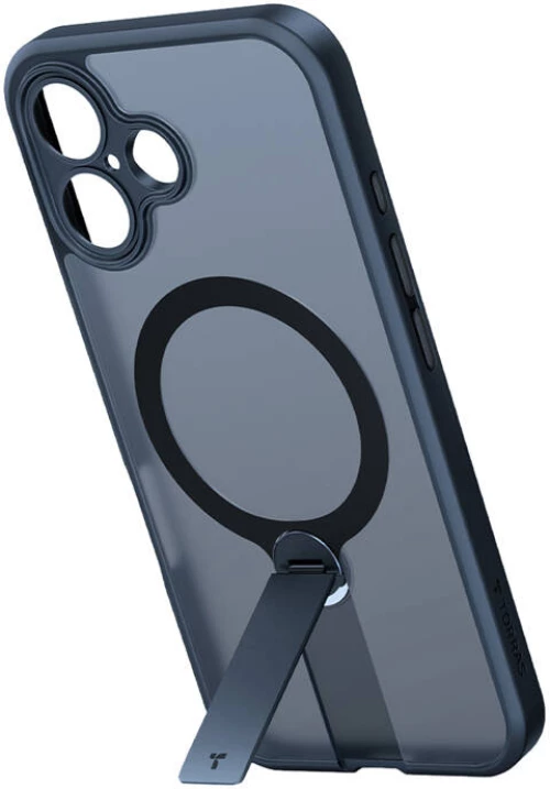 Torras Pstand Spin Case for iPhone 16 Plus (Black)