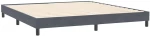 vidaXL Box Spring Κρεβάτι χωρίς στρώμα Σκούρο γκρι 200x220cm Βελούδινο