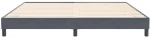 vidaXL Box Spring Κρεβάτι χωρίς στρώμα Σκούρο γκρι 200x220cm Βελούδινο