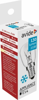 Avide ARAC14WW-25W Λαμπάκι Ψυγείου 25W για Ντουί E14