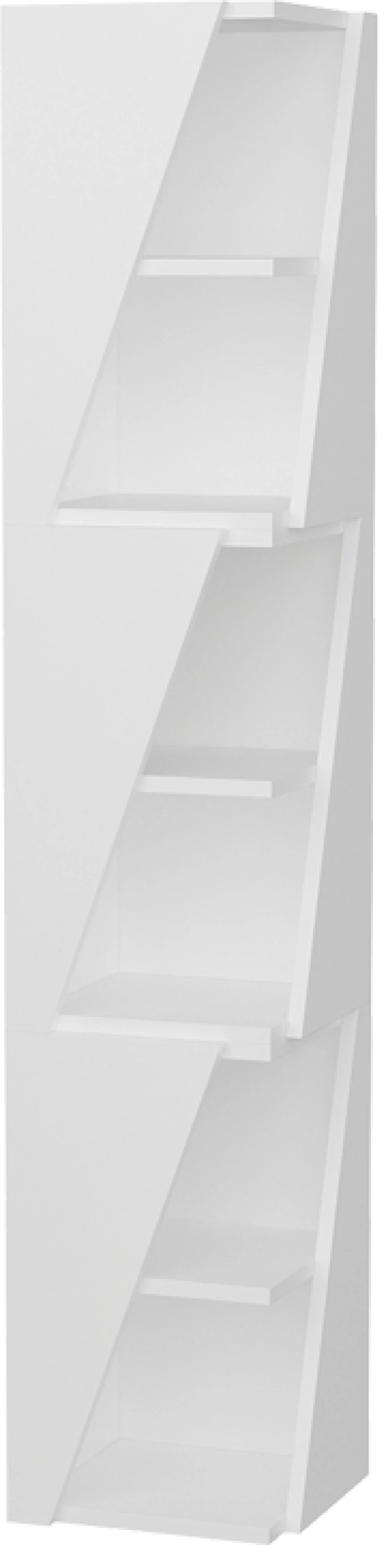 Βιβλιοθήκη στήλη Klaro pakoworld σε λευκή απόχρωση 32x32x165εκ