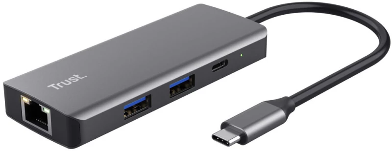 USB Hub Trust 24968 Ασημί (1 μονάδα)