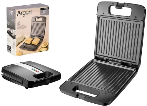 Τοστιέρα/Γκριλ Argon K-718-2 Μαύρο Χάλυβας 1400 W