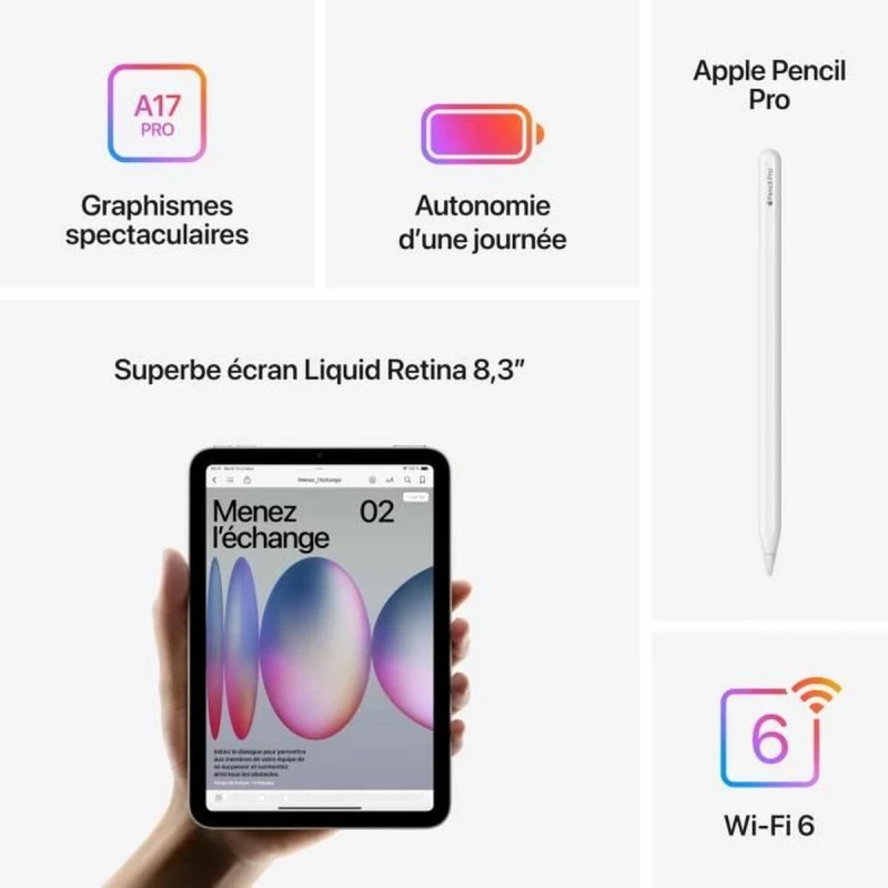 Tablet Apple iPad mini 8,3" Βιολετί 512 GB
