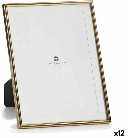 Κορνίζα MS61001-MAT GOLD Χρυσό Κρυστάλλινο Χάλυβας (12 Μονάδες)