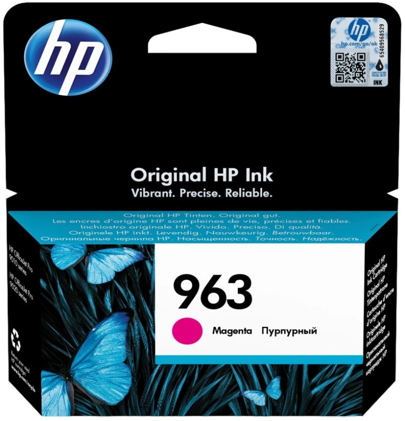 Αυθεντικό Φυσίγγιο μελάνης HP 963 Mατζέντα