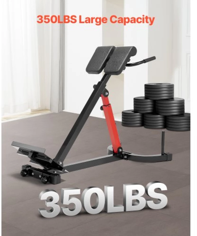 VEVOR Roman Chair Back Extension Hyperextension Bench Multi-Function Adjustable