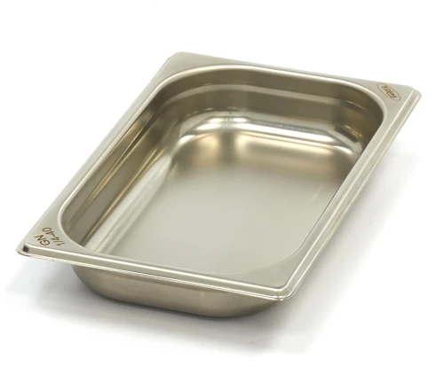 Gastronorm Container - 1/4 GN - 4cm Deep - Stainless Steel