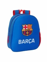 Σχολική Τσάντα F.C. Barcelona Μπλε 27 x 33 x 10 cm 3D
