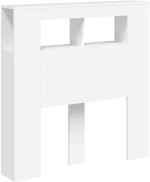 vidaXL Κεφαλάρι Κρεβατιού με LED Λευκό 100x18,5x103,5 εκ Επεξεργ. Ξύλο