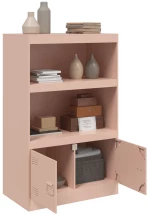 vidaXL Ντουλάπι Ροζ 67x39x107 εκ. από Ατσάλι