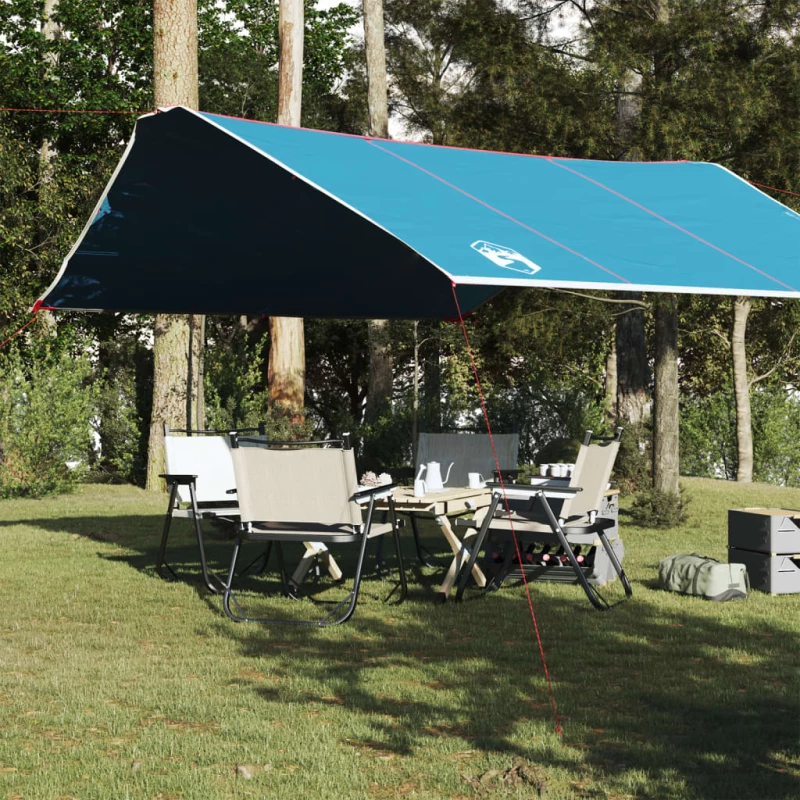 vidaXL Μουσαμάς Κάμπινγκ Αδιάβροχος Μπλε 420x440 εκ.