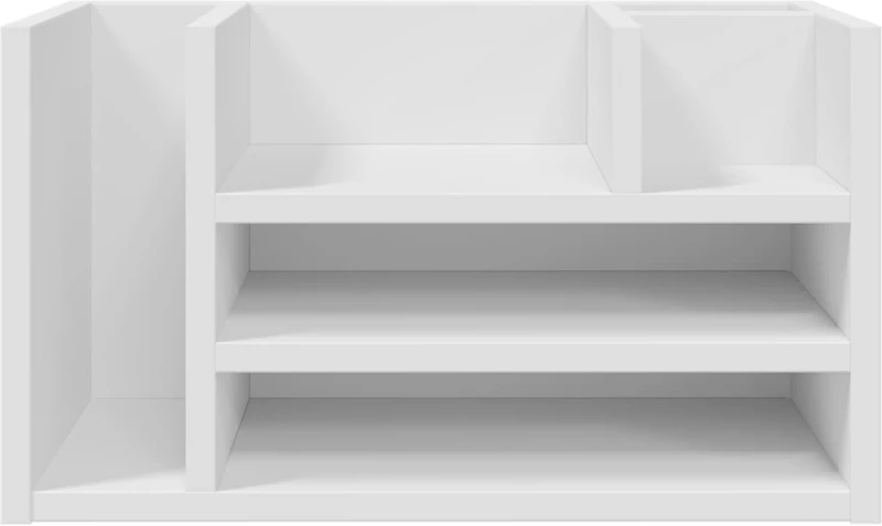 vidaXL Έπιπλο Οργάνωσης Γραφείου Λευκό 44,5x24x25 εκ. Επεξ. Ξύλο