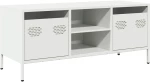 vidaXL Έπιπλο Τηλεόρασης Λευκό 101,5x39x43,5 εκ. Ατσάλι Ψυχρής Έλασης