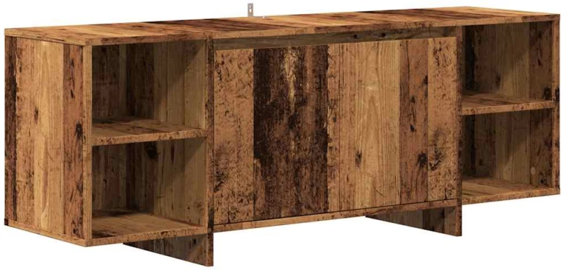 vidaXL Έπιπλο Τηλεόρασης Παλιό Ξύλο 130x35x50 εκ. από Μοριοσανίδα