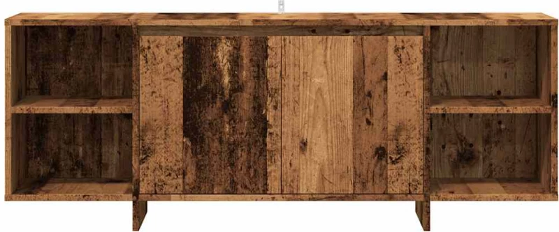 vidaXL Έπιπλο Τηλεόρασης Παλιό Ξύλο 130x35x50 εκ. από Μοριοσανίδα