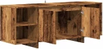 vidaXL Έπιπλο Τηλεόρασης Παλιό Ξύλο 130x35x50 εκ. από Μοριοσανίδα